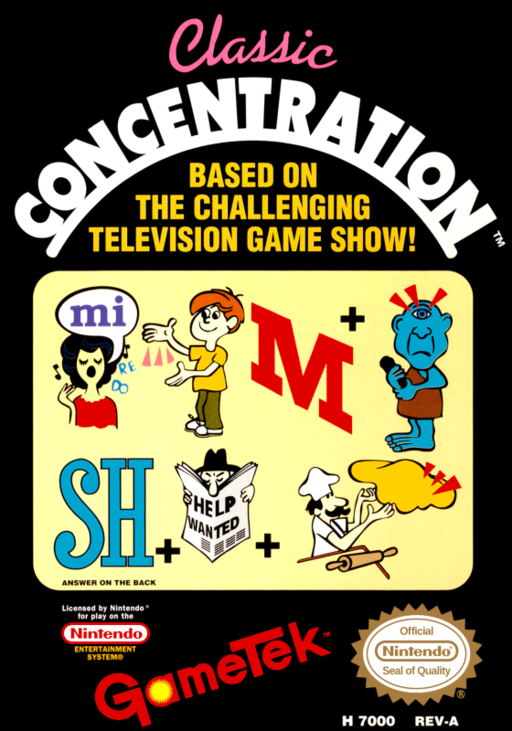 Classic Concentration (USA) box art